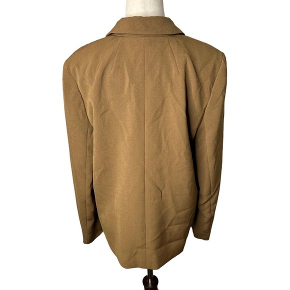 Madewell $148 Dorset Crop Blazer Easygoing Crepe Light roast Size S NL234 - Picture 6 of 9